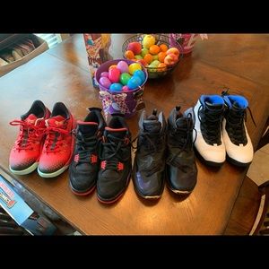 Lot of 4 pairs. Lebron, Jordan, Kobe, all size 11
